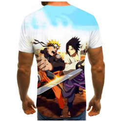 T-Shirt Naruto Vs Sasuke arrière