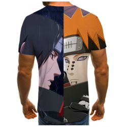 T-Shirt Naruto | Itachi VS Pain face arrière