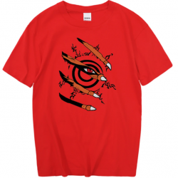 T-shirt Naruto | Sceau Kurama rouge