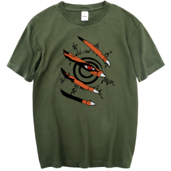 T-shirt Naruto | Sceau Kurama vert
