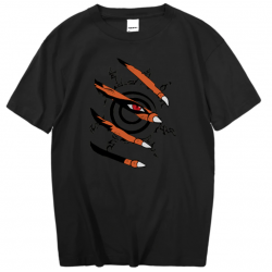 T-shirt Naruto | Sceau Kurama noir
